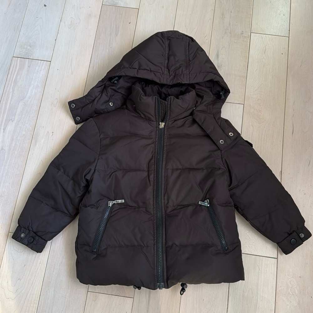 Eddie Pen down boys brown warm jacket